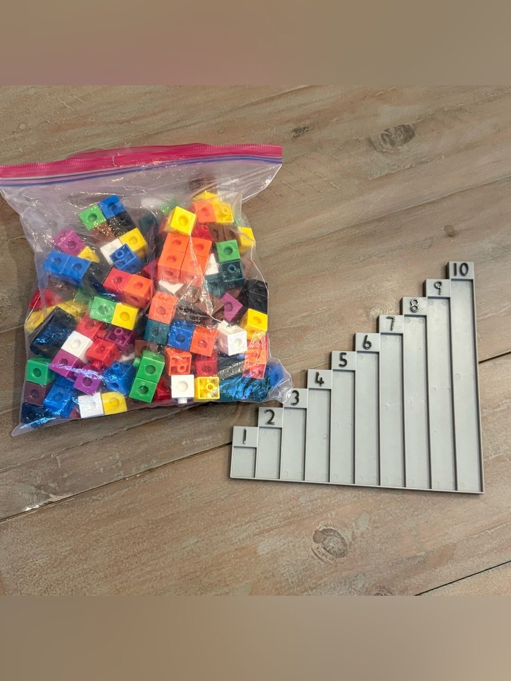 Math Linking Cubes Counting Blocks Manipulatives STEM Homeschool Preowned